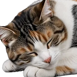 Sleeping tabby cat